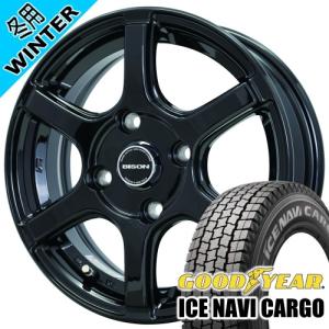 NV200 バネット VNM20 グッドイヤー ICE NAVI CARGO 175/80R14 99/98 冬タイヤ BISON BN-04 14×5.0J 4穴 4/114.3 14インチ｜tireshop78