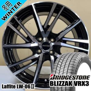 E12 ノート ヴィッツ ロードスター ブリヂストン BLIZZAK VRX3 205/45R17 冬タイヤ Laffite LW-06-2 6.5J 4穴 4/100 17インチ