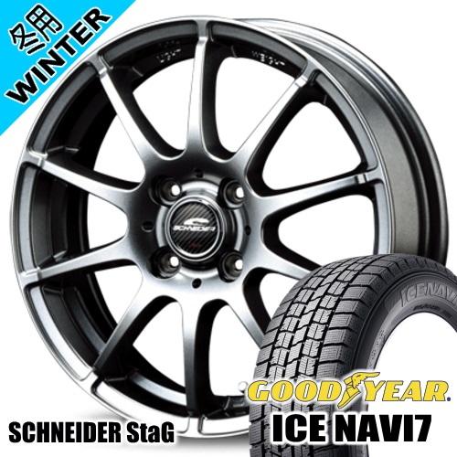 bB ヴィッツ コルト グッドイヤー ICE NAVI7 175/65R14 冬タイヤ SCHNEI...