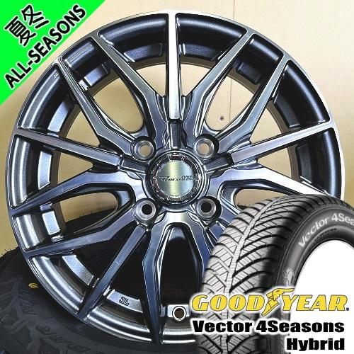 軽自動車 引っ張りタイヤ グッドイヤー Vector 4s Hybrid 165/50R15 オール...