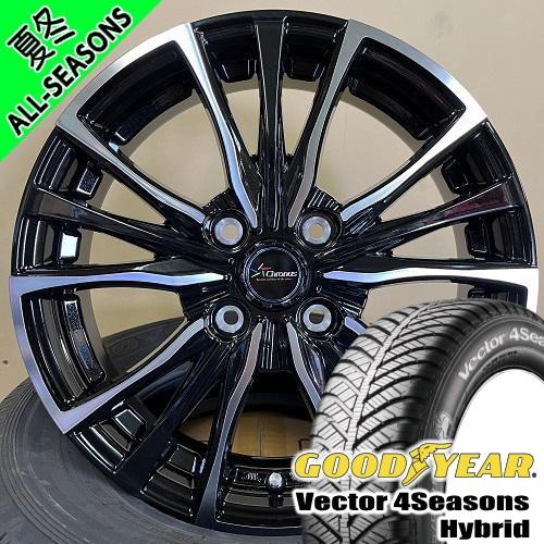 軽自動車 引っ張りタイヤ グッドイヤー Vector 4s Hybrid 165/50R15 オール...