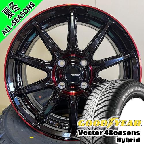 軽自動車 引っ張りタイヤ グッドイヤー Vector 4s Hybrid 165/50R15 オール...