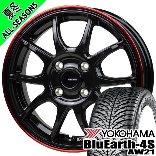 フィット コルト デミオ ヨコハマ BluEarth-4S 175/65R15 オールシーズンタイヤ...