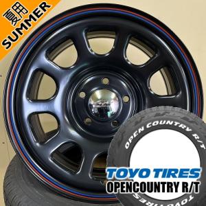 MLJ Daytona SS 鉄チン デリカD:5 エクストレイル T31 トーヨータイヤ オープンカントリー R/T 225/70R16 夏タイヤ 16×7.0J 5穴 5/114.3 16インチ｜タイヤショップ78