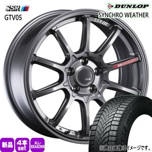 MAZDA2 K10アクア フィットクロスター 185/60R16 86H DUNLOP シンクロウェザー 夏冬兼用 オールシーズンタイヤ SSR GTV05