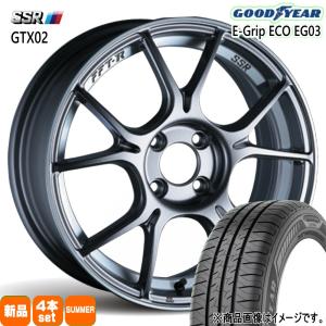 MAZDA2 K10アクア フィットクロスター 185/60R16 86H グッドイヤー EG03 夏用 サマータイヤ SSR GTX02