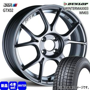 MAZDA2 K10アクア フィットクロスター 185/60R16 86Q ダンロップ WM03 冬用 スタッドレスタイヤ SSR GTX02