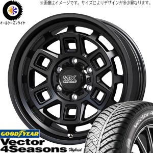 165/55R14 オールシーズンタイヤホイールセット ムーブ etc (GOODYEAR Vector & MADCROSS AEVER 4穴 100)｜tireshop