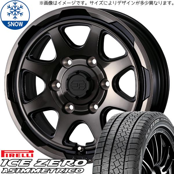 ハイエース 215/65R16 ピレリ アイスゼロ スタットベルク 16インチ 6.5J +38 6...