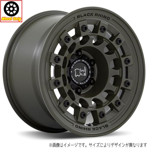 お取り寄せ アルミホイール 4本 17インチ ブラックライノ FUJI OLIVE DRAB GRE...