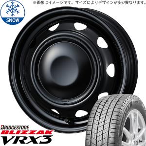 新品 スペーシア スペーシアギア 155/65R14 BS  VRX3 ネオキャロ 14インチ 4.5J +45 4/100 スタッドレス タイヤ ホイール セット 4本｜tireshop