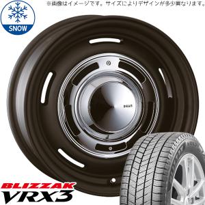 195/55R16 アクア 16インチ ブリヂストン ブリザック VRX3 CRIMSON DEAN CrossCountry スタッドレスタイヤ ホイールセット 4本｜tireshop