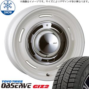 165/65R14 スタッドレスタイヤホイールセット ルーミー etc (TOYO OBSERVE GIZ2 & DEAN CrossCountry 4穴 100)｜tireshop