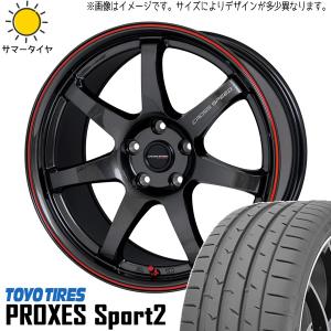 225/35R19 サマータイヤホイールセット 86 BRZ etc (TOYO PROXESSPORT & CROSSSPEED CR7 5穴 100)｜tireshop