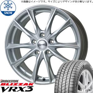 155/65R14 スタッドレスタイヤホイールセット 軽自動車 (BRIDGESTONE VRX3 & Exceeder E06 4穴 100)｜tireshop