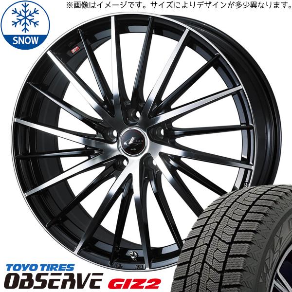 クラウン CX-3 225/45R18 トーヨータイヤ オブザーブ GIZ2 レオニス FR 18イ...