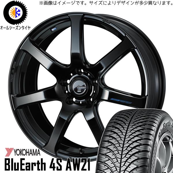 215/55R17 オールシーズンタイヤホイールセット レガシィ etc (YOKOHAMA Blu...