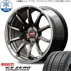 245/40R18 スタッドレスタイヤホイールセット WRX etc (PIRELLI ICEZERO ASIMMETRICO & RMPRacing R10 5穴 114.3)