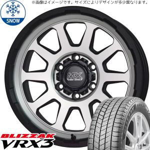 205/70R15 スタッドレスタイヤホイールセット ジムニーシエラ JB74 (BRIDGESTONE VRX3 & MADCROSS RANGER 5穴 139.7)