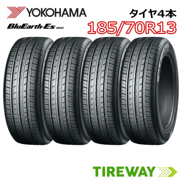 4本 185/70R13 86S ヨコハマ ブルーアース ES32 BlueEarth YOKOHA...