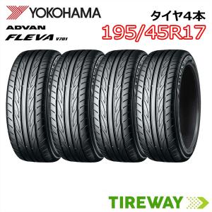 4本 サマータイヤ ADVAN FLEVA ヨコハマ アドバン フレバ V701 195/45R17 85W XL