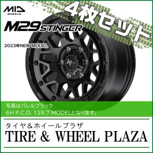 【ホイール4枚セット】14x4.5J 4H 100 +45 マルカサービス NITRO POWER ナイトロパワー M29 STINGER バレルブラック｜tirewheelplaza