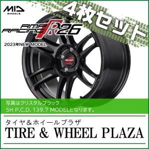 【ホイール4枚セット】18x8.0J 6H 139.7 +38 マルカサービス RMPレーシング R26 クリスタルブラック｜tirewheelplaza