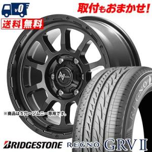 205/55R16 91V ブリヂストン REGNO GRV2 NITRO POWER M10 PERSHING BARREL BLACK EDITION サマータイヤホイール4本セット