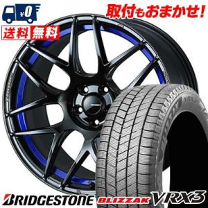 215/45R18 89Q ブリヂストン BLIZZAK VRX3 WedsSport SA-27R スタッドレスタイヤホイール4本セット｜tireworldkan