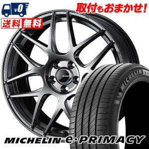 205/55R17 95V XL ミシュラン e・PRIMACY WedsSport SA-27R サマータイヤホイール4本セット