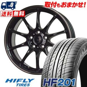 205/60R16 92V ハイフライ HF201 G-SPEED P-07 サマータイヤホイール4...