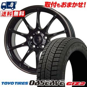 245/45R18 96Q トーヨータイヤ OBSERVE GARIT GIZ2 G-SPEED P-07 スタッドレスタイヤホイール4本セット｜tireworldkan