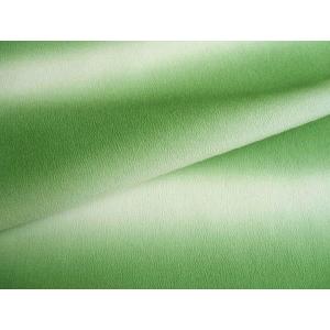 正絹ちりめん生地　ぼかし　緑01　31cm×50cm　縮緬細工に最適な絹生地