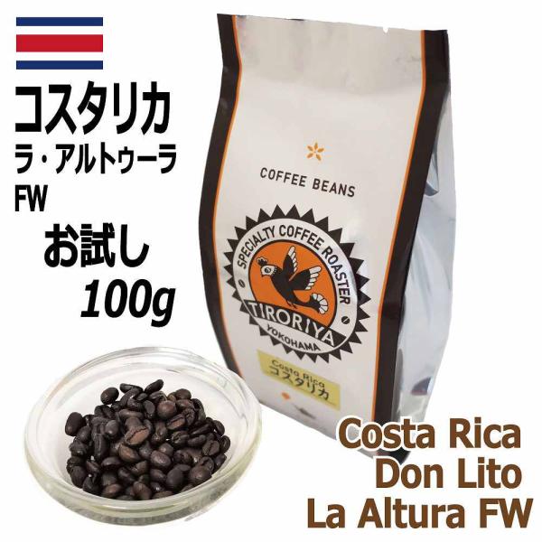 レギュラーコーヒー 豆 コスタリカ ドン・リト・ミル ラ・アルトゥーラ農園 FW 100g  お試し...
