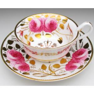 MINTON（ミントン） 金彩草文 カップ＆ソーサー アンティーク 19世紀