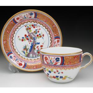 スポード 金彩イマリ文 カップ＆ソーサー アンティーク 1800年代