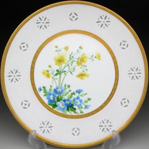 MINTON（ミントン） 金彩ジュール ツツジ絵 プレート 23cm