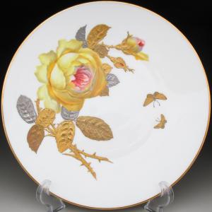 ノリタケ オールドノリタケ 犬絵 プレート 飾り皿 22cm : アンティーク