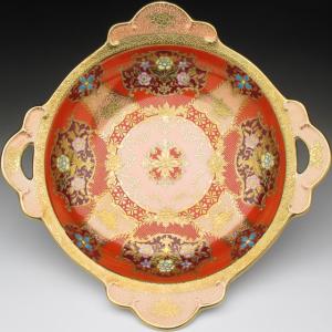 ノリタケ オールドノリタケ 金彩薔薇絵 ボウル 23cm : アンティーク