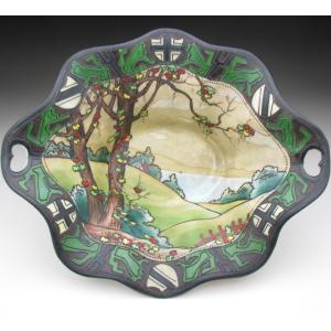 ノリタケ オールドノリタケ 盛り上げ鹿絵 プレート 22cm