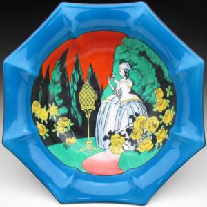 ノリタケ オールドノリタケ 犬絵 プレート 飾り皿 22cm : アンティーク