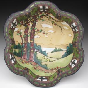 ノリタケ オールドノリタケ 盛り上げ鹿絵 プレート 22cm