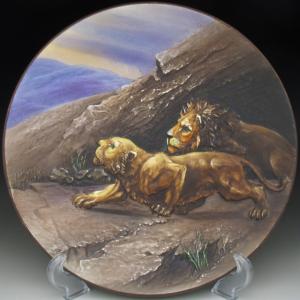 美品『オールドノリタケ 点盛り鹿え絵プレート ノリタケ オールドノリタケ 盛り上げ鹿絵 プレート 22cm