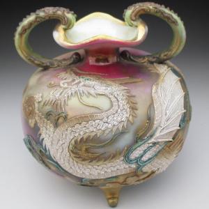 ノリタケ オールドノリタケ 金盛りジュール フライングスワン プレート