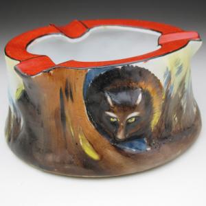 ノリタケ オールドノリタケ ピエロフィギュア付 小物入れ