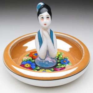 ノリタケ オールドノリタケ モールドあらいぐま 灰皿 アッシュトレイ