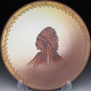 ノリタケ オールドノリタケ 釣り風景絵 サンドイッチプレート 24cm