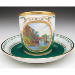 マイセン 野菜絵 プレート 25cm アンティーク 19世紀 一級品