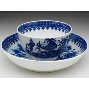 ROYAL WORCESTER ウースター 初期 藍染付 Batパターン ティーボウル