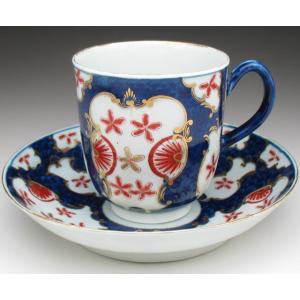 ROYAL WORCESTER ウースター 初期 藍染付東洋風景絵 ティーボウル